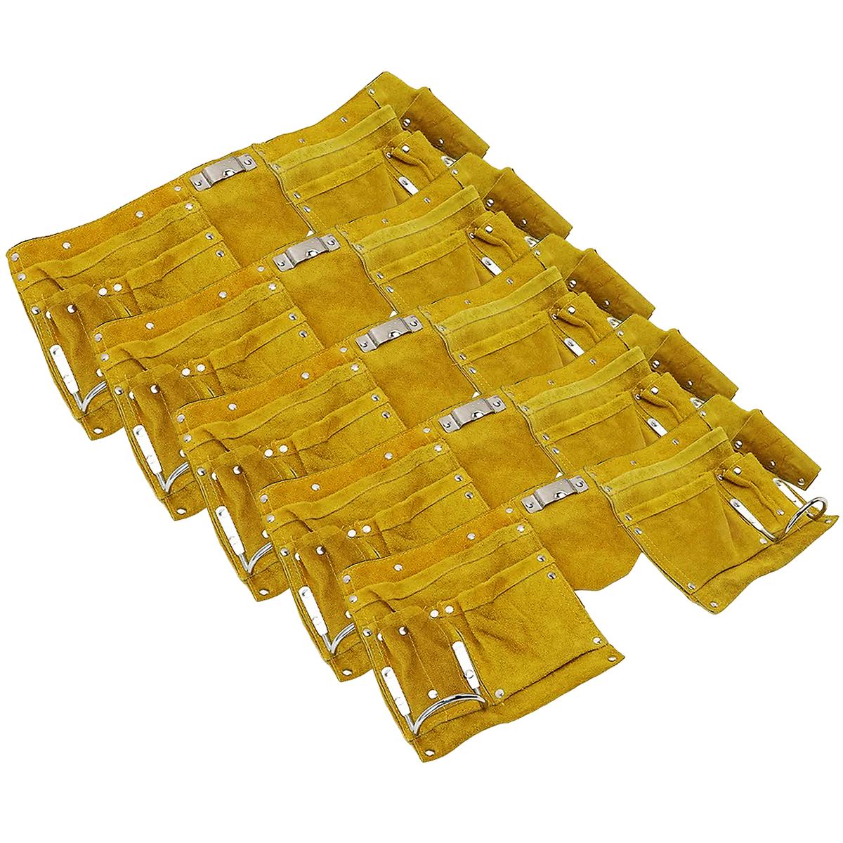 Porta Herramientas Con 10 Bolsillos Ventdepot  Mxonp-005 5 Piezas Amarillo