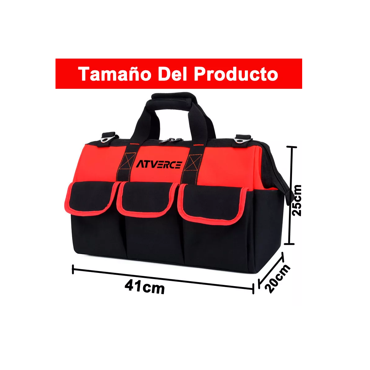Foto 3 pulgar | Bolsa De Herramientas Electricista Duradera Y Resistente  Eo Safe Imports Esi-18373 Multicolor