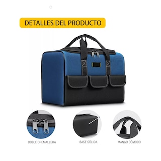 Foto 2 | Maleta De Herramientas Mochila Organizador Eo Safe Imports Esi-18317 Azul