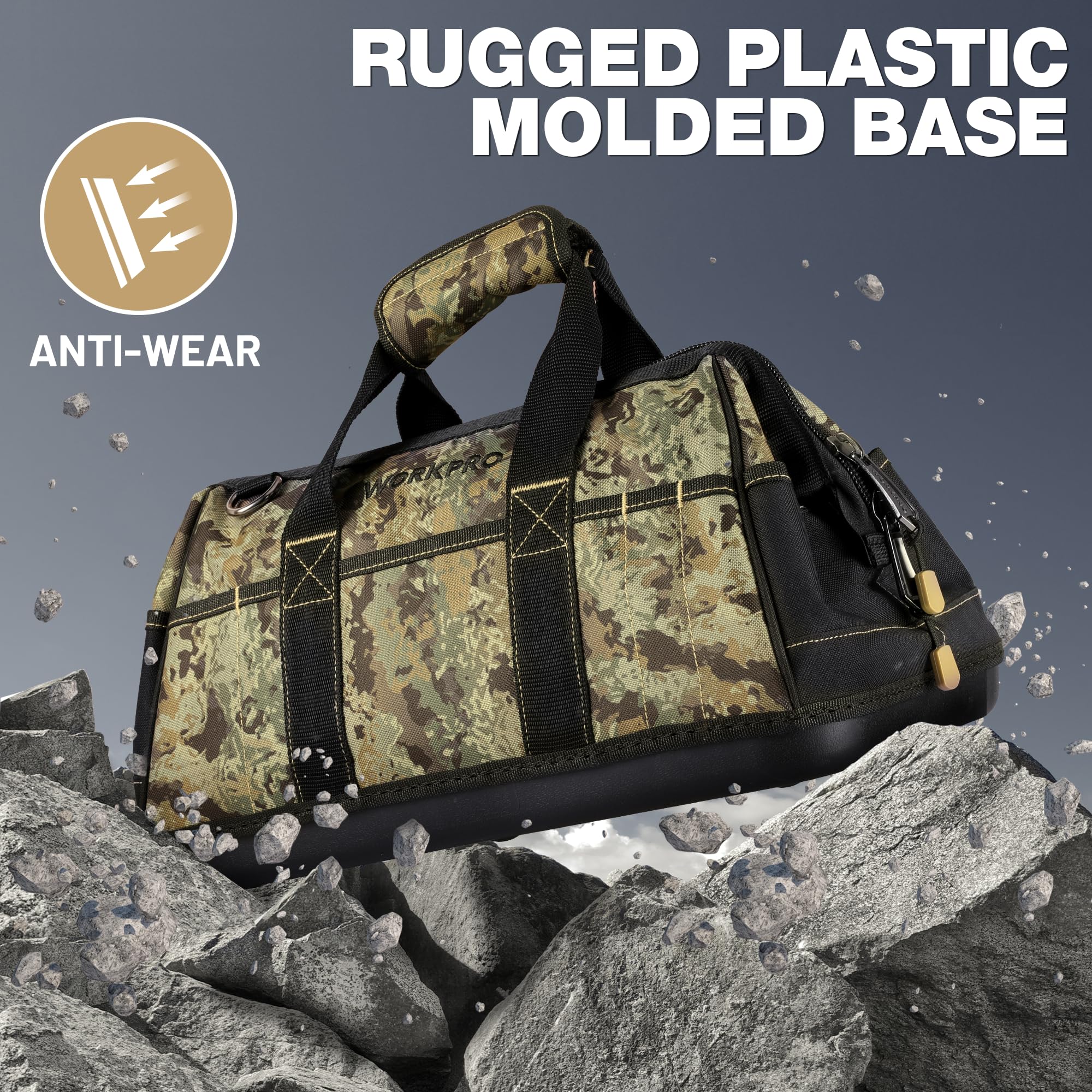 Foto 5 pulgar | Bolsa De Herramientas Workpro De 16 Pulgadas De Ancho, Tela Oxford Impermeable - Venta Internacional.