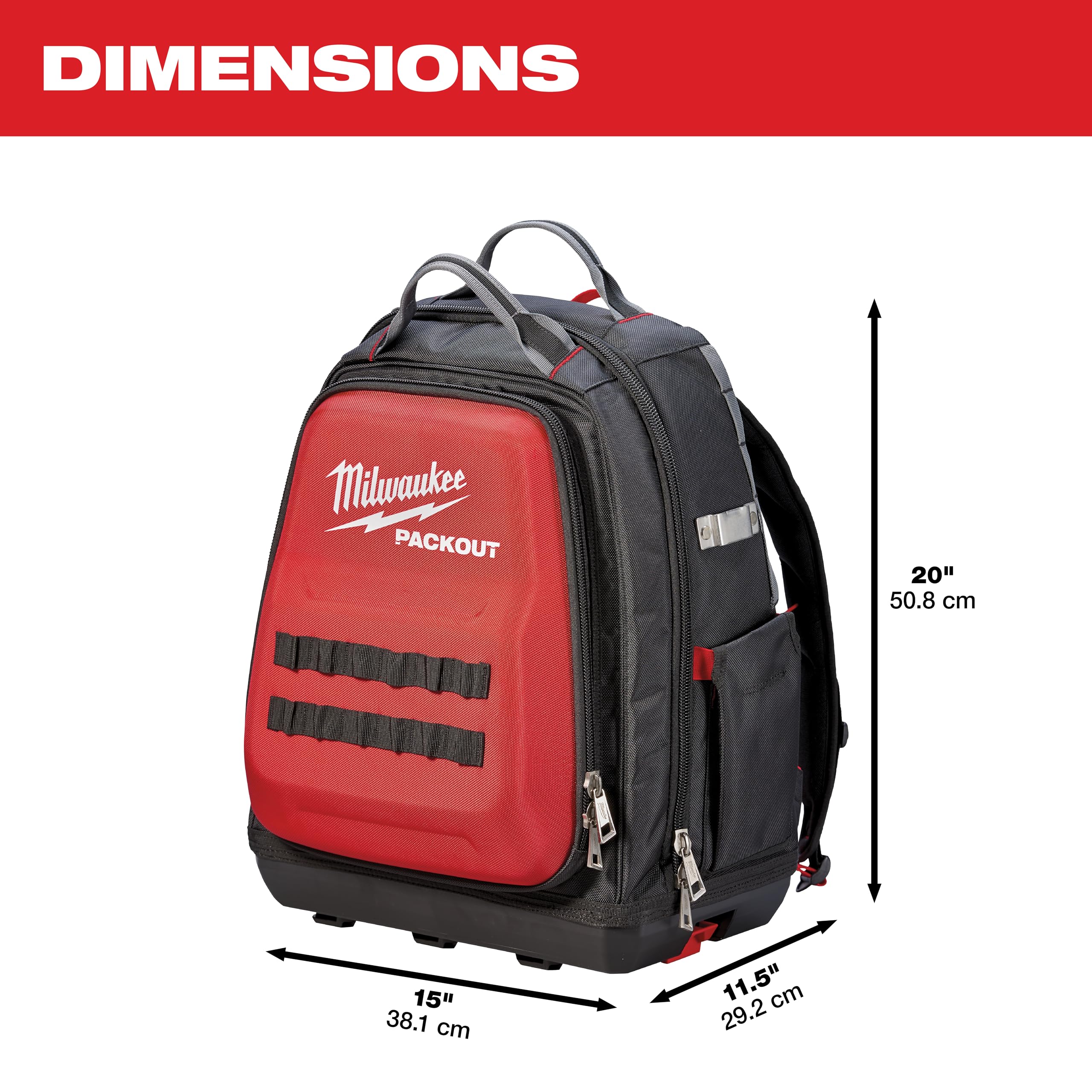 Foto 3 pulgar | Mochila Milwaukee Jobsite 48 Bolsillos 15 cm 48-22-8301 - Venta Internacional