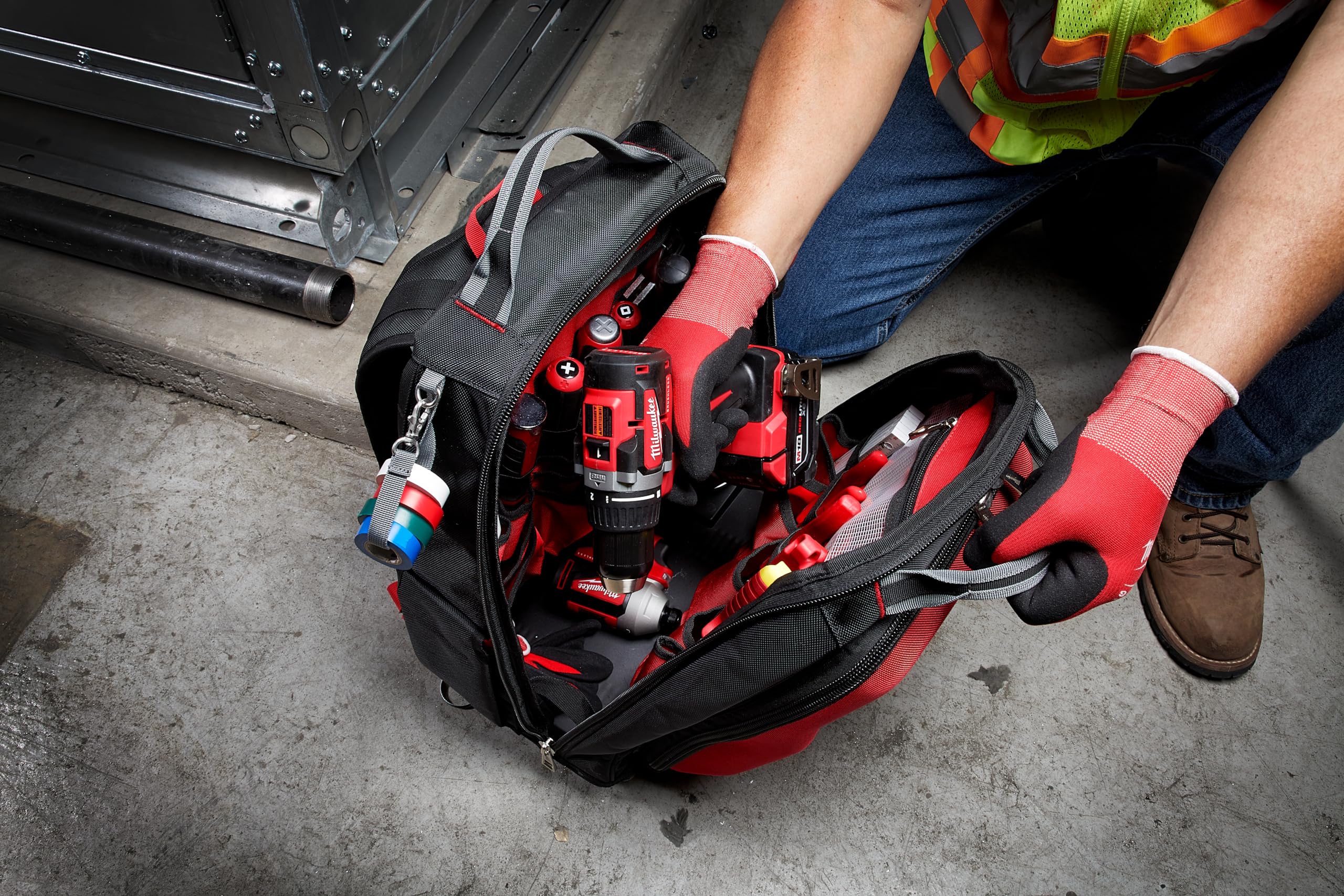 Foto 4 pulgar | Mochila Milwaukee Jobsite 48 Bolsillos 15 cm 48-22-8301 - Venta Internacional