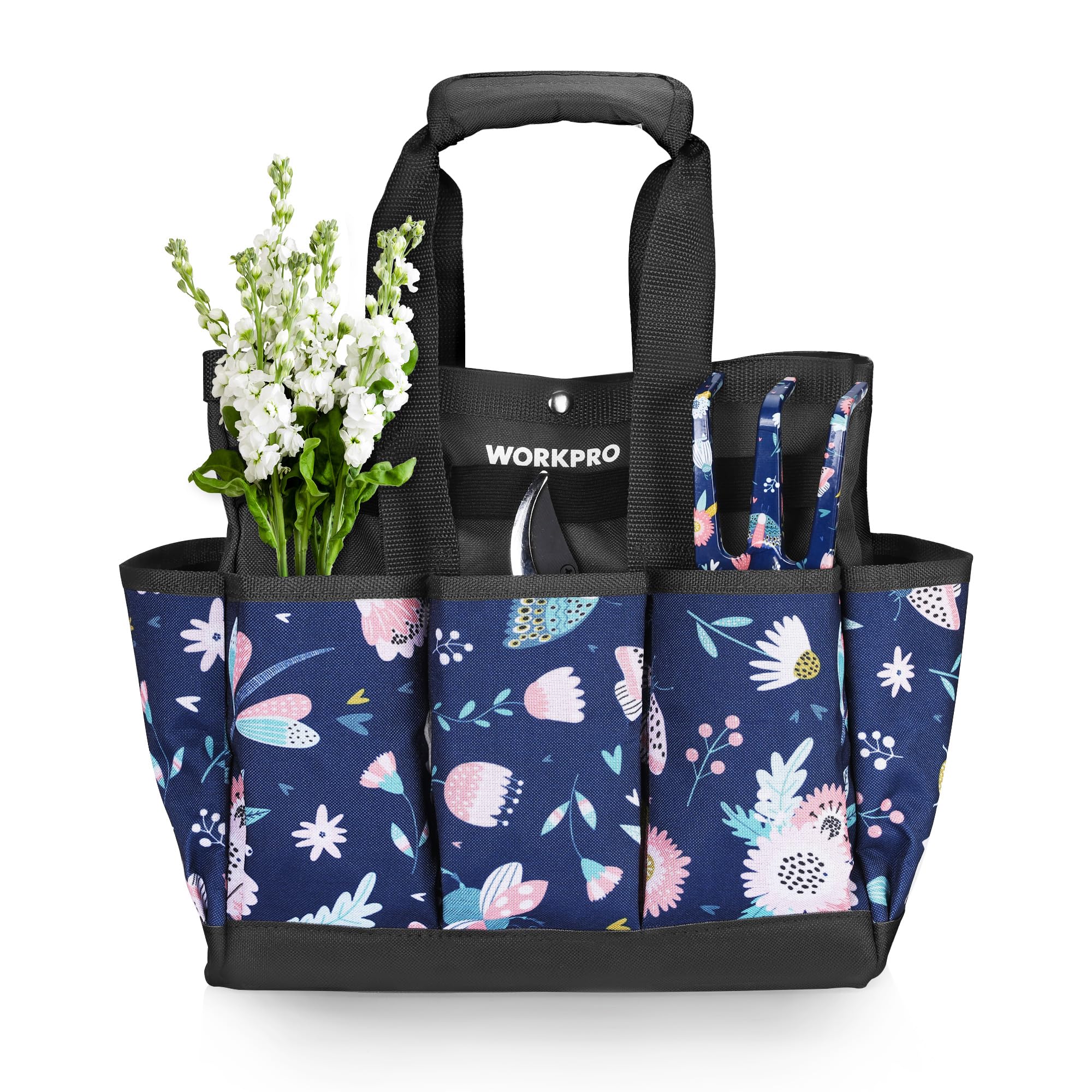 Foto 1 | Bolsa Para Herramientas De Jardín Workpro, 9 Bolsillos, Oxford Heavy Duty, Azul - Venta Internacional.