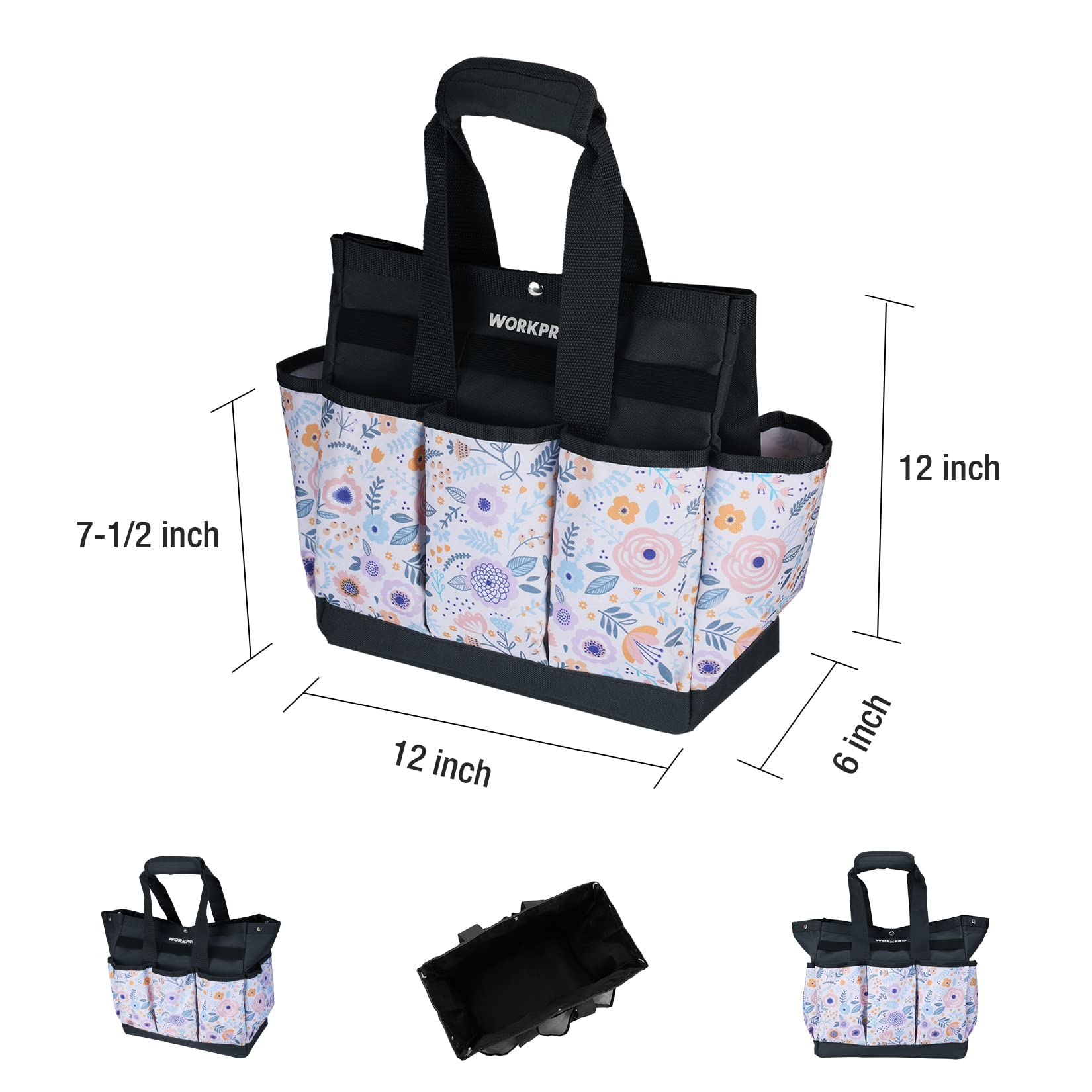 Foto 3 pulgar | Bolsa Para Herramientas De Jardín Workpro De 9 Bolsillos, Oxford, Muy Resistente, 12 X 12 X 6 Cm - Venta Internacional.
