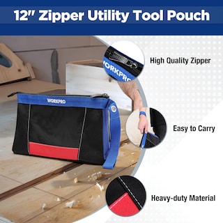 Foto 3 | Paquete de 2 Bolsas para Herramientas Workpro 12 con Cremallera - Venta Internacional
