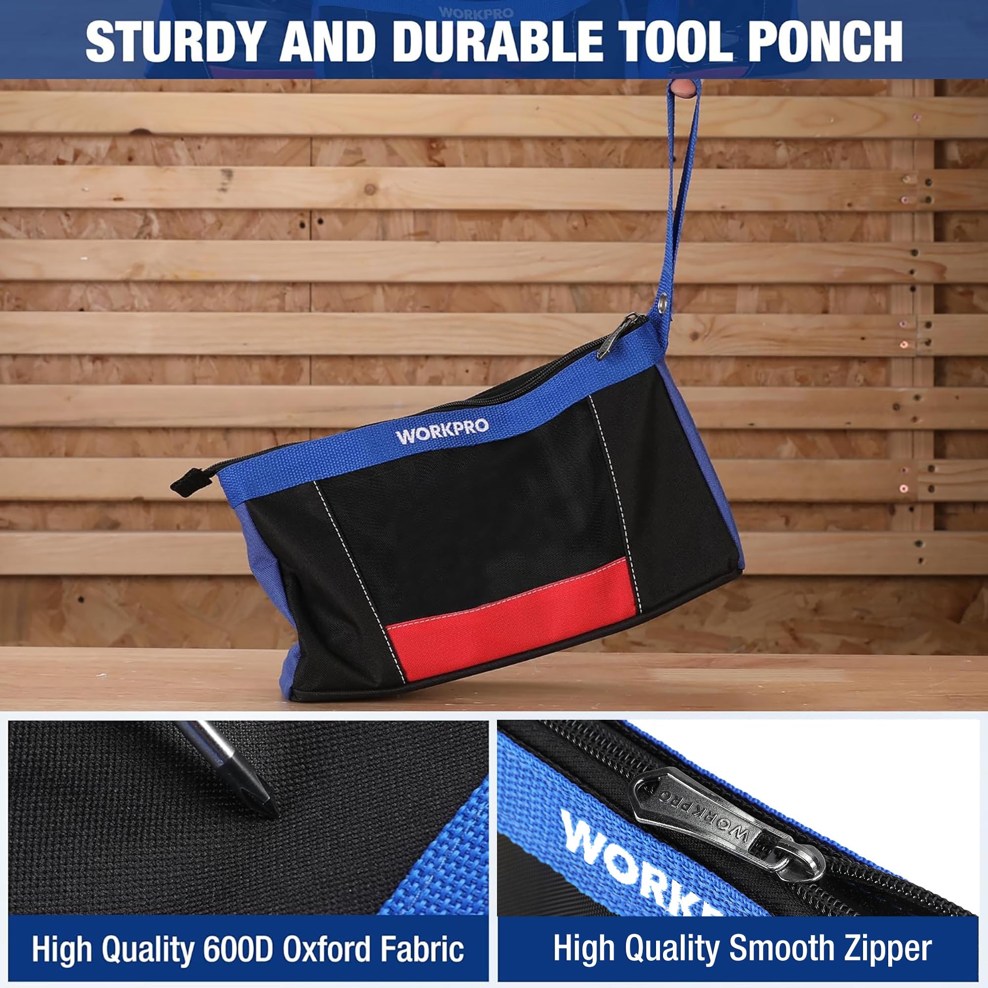 Foto 7 pulgar | Paquete de 2 Bolsas para Herramientas Workpro 12 con Cremallera - Venta Internacional