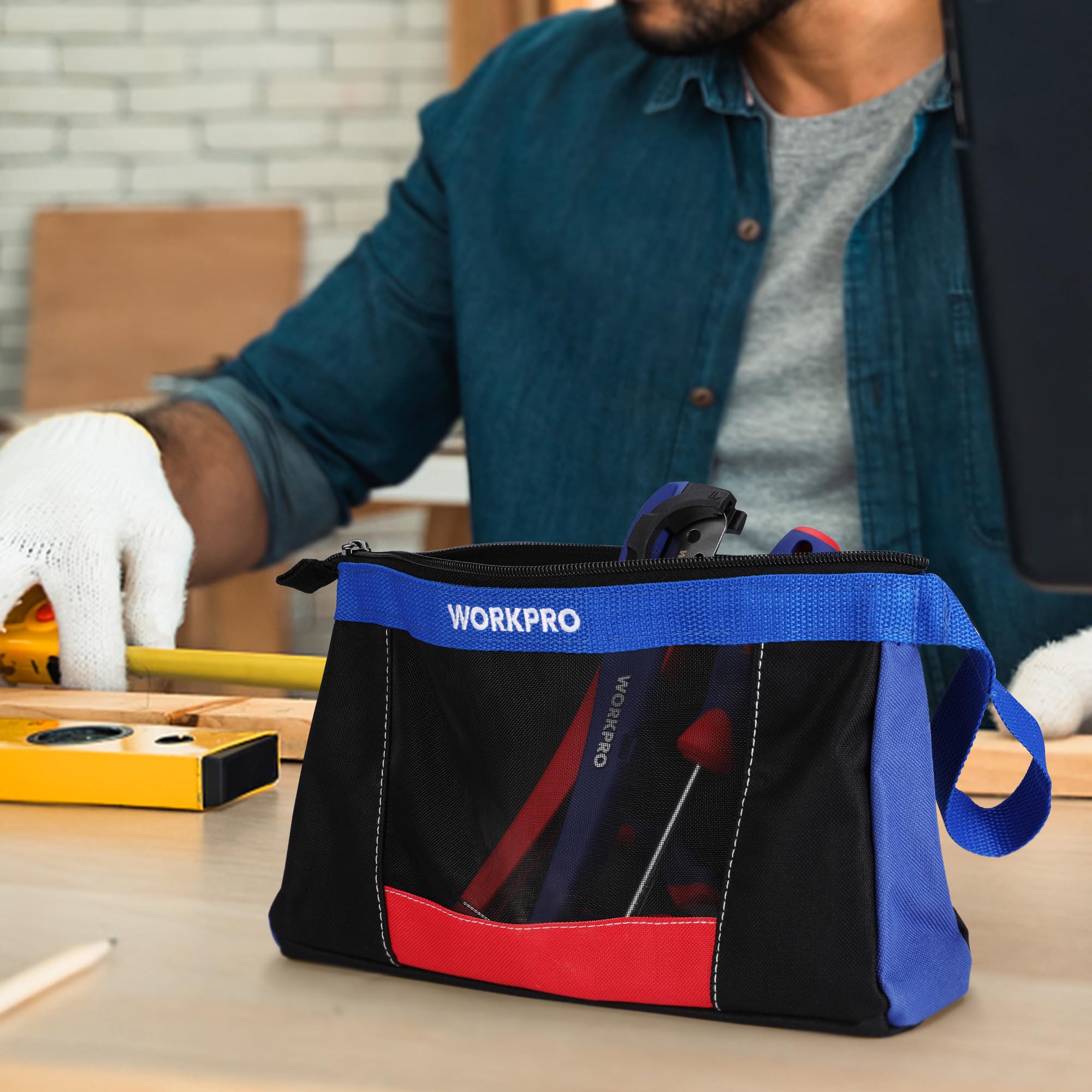 Foto 8 pulgar | Paquete de 2 Bolsas para Herramientas Workpro 12 con Cremallera - Venta Internacional