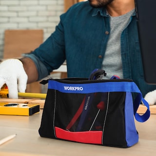 Foto 7 | Paquete de 2 Bolsas para Herramientas Workpro 12 con Cremallera - Venta Internacional