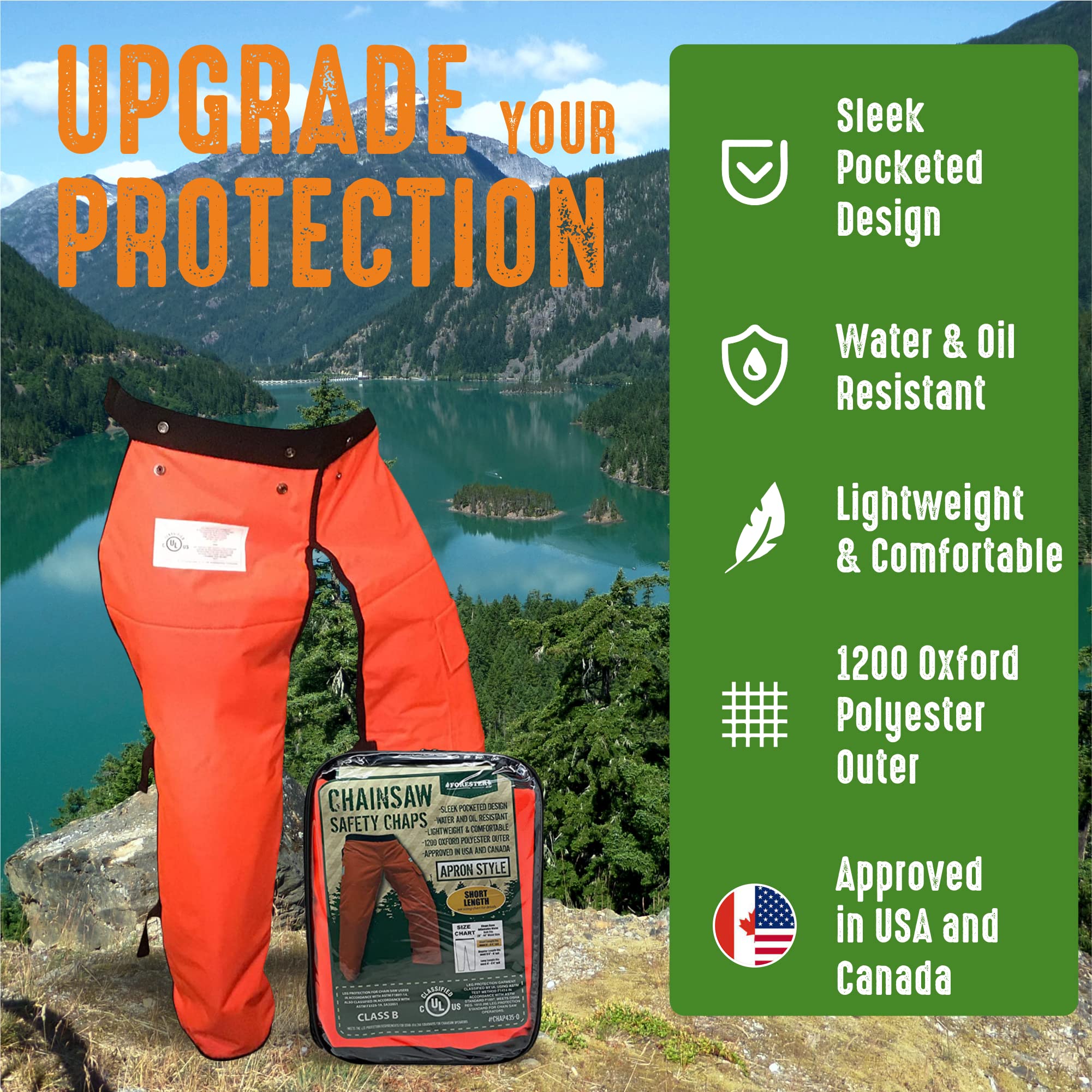 Foto 5 pulgar | Cinturón Ajustable Chainsaw Chaps Forester para Hombre - Venta Internacional