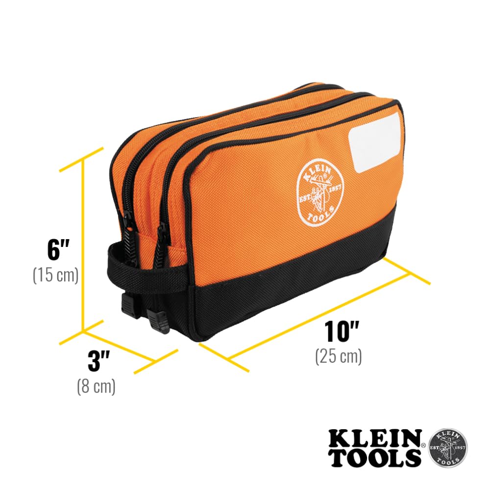 Foto 3 | Bolsa Para Herramientas Con Cierre Klein Tools 55582 Con Compartimentos Dobles - Venta Internacional.