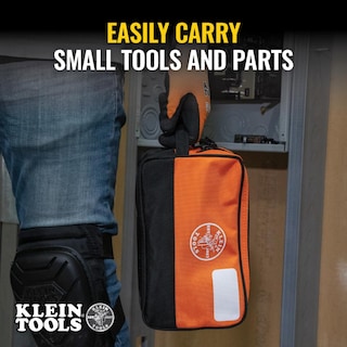 Foto 4 | Bolsa Para Herramientas Con Cierre Klein Tools 55582 Con Compartimentos Dobles - Venta Internacional.