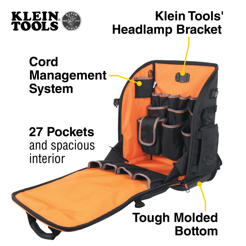 Foto 3 pulgar | Mochila Para Herramientas Klein Tools 62482 Tool-station Pro 27 Bolsillos - Venta Internacional.