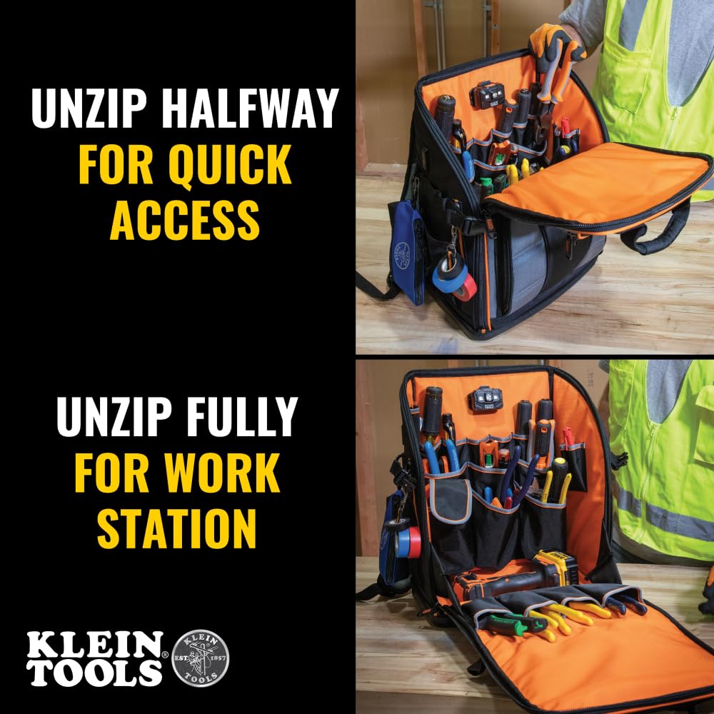 Foto 4 pulgar | Mochila Para Herramientas Klein Tools 62482 Tool-station Pro 27 Bolsillos - Venta Internacional.