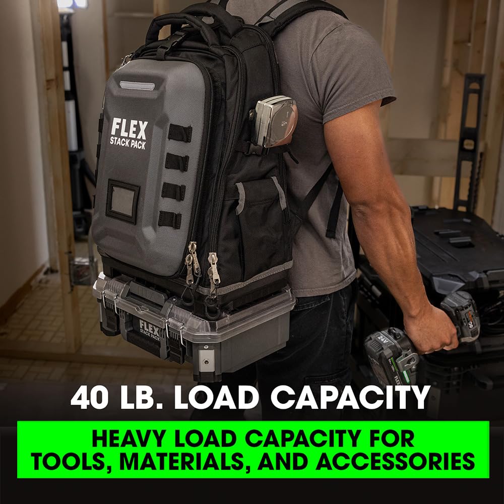 Foto 3 | Sistema De Almacenamiento Jobsite Mochila Flex Stack Pack De 16 Pulgadas - Venta Internacional.