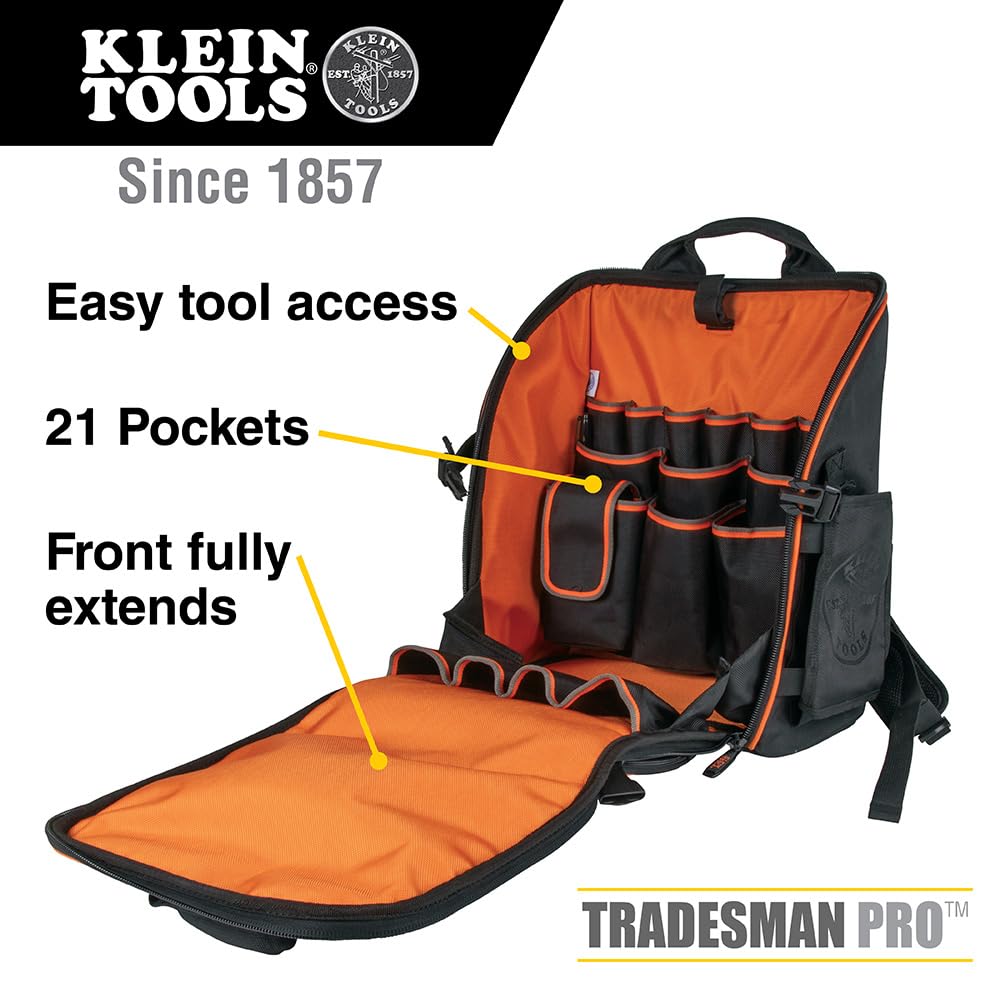 Foto 3 pulgar | Mochila Para Herramientas Klein Tools 55482 Con 21 Bolsillos - Venta Internacional.