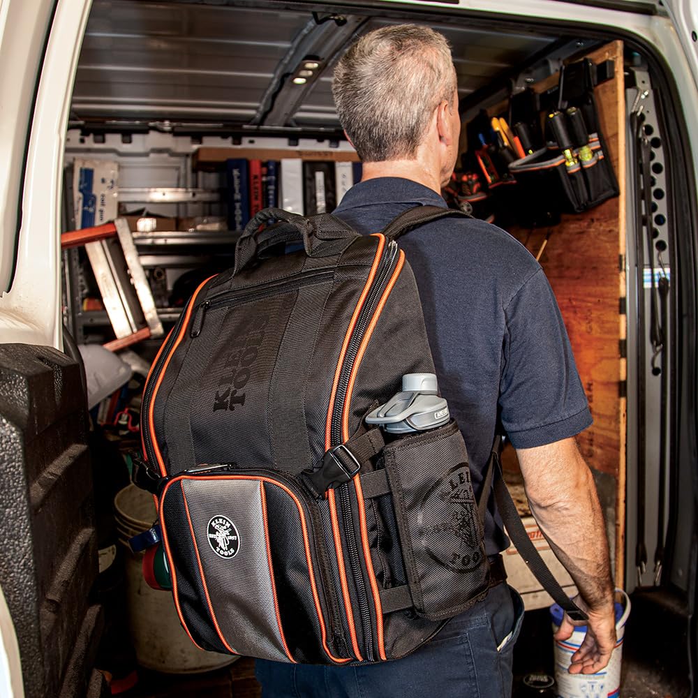 Foto 7 | Mochila Para Herramientas Klein Tools 55482 Con 21 Bolsillos - Venta Internacional.