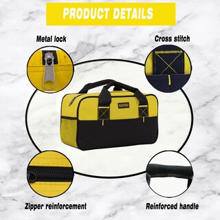 Foto 4 | Bolsa Organizadora De Herramientas Fastech Impermeable De 14 Pulgadas, Amarilla - Venta Internacional.
