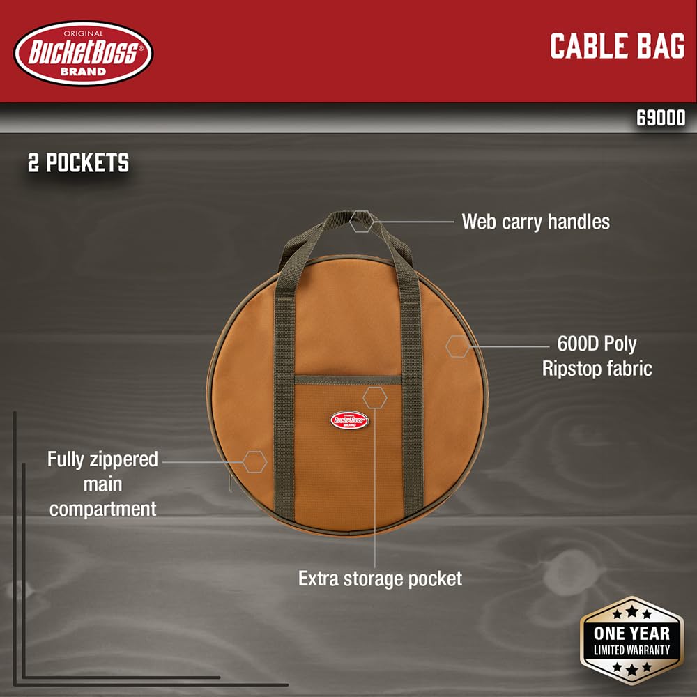 Foto 3 pulgar | Bolsa Portacables Bucket Boss 69000 Marrón - Venta Internacional.