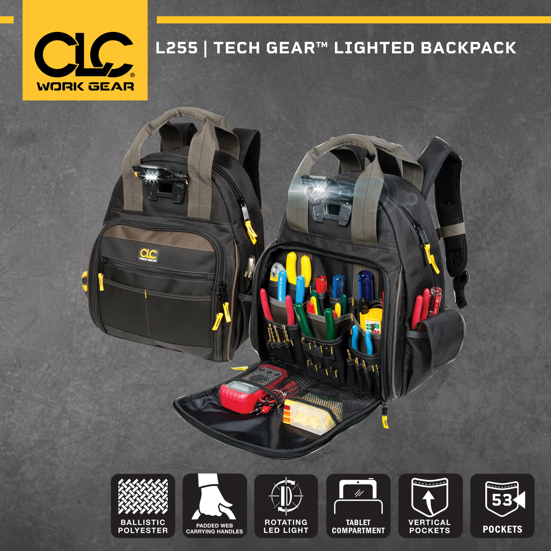 Foto 3 pulgar | Mochila Custom Leathercraft L255 Tech Gear Con 53 Bolsillos - Venta Internacional.