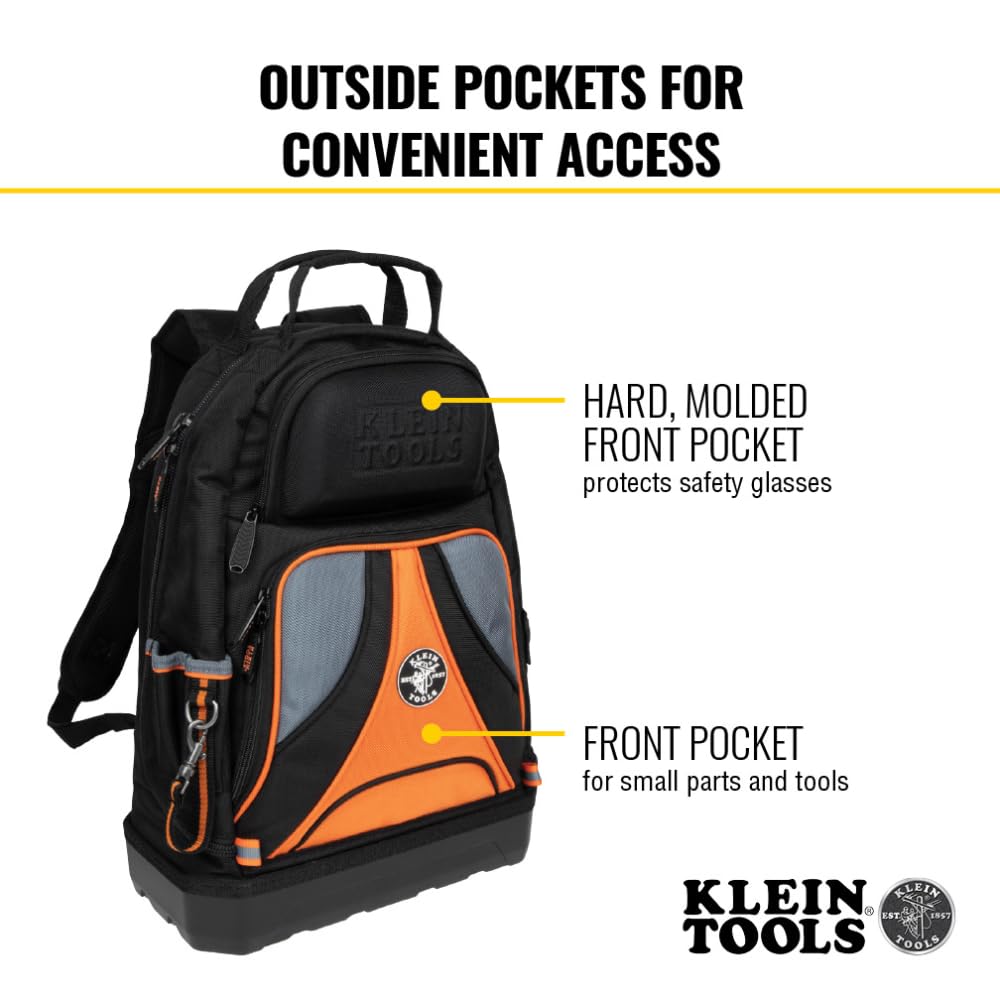 Foto 6 pulgar | Mochila Klein Tools Extra Storage Negra Grande - Venta Internacional.