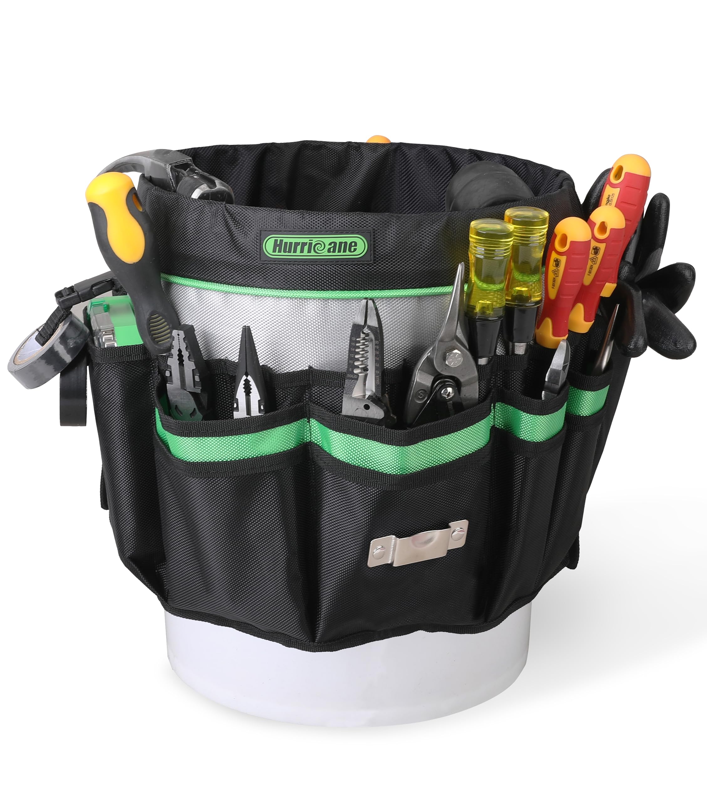 Foto 2 pulgar | Organizador De Bolsas Para Herramientas Hurricane, Balde De 5 Galones Con 52 Bolsillos - Venta Internacional.