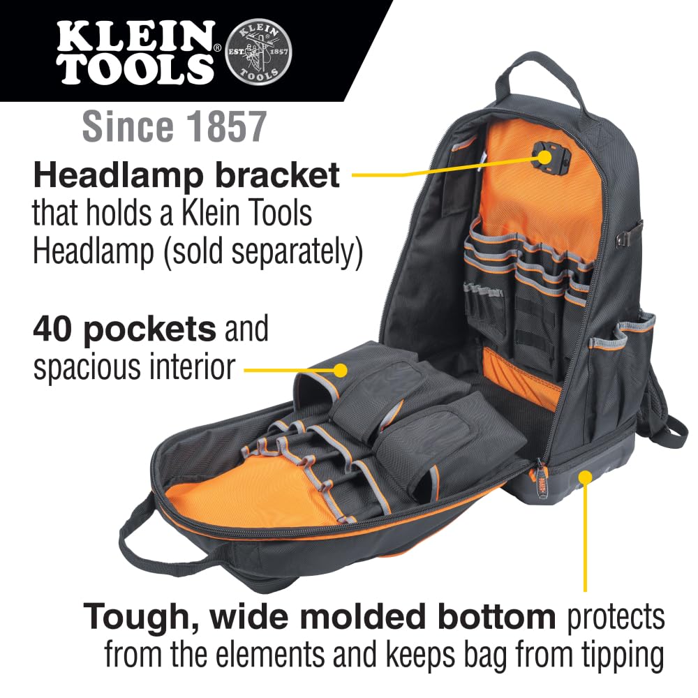 Foto 3 pulgar | Mochila Para Herramientas Klein Tools Tradesman Pro 62800bp Con 40 Bolsillos - Venta Internacional.