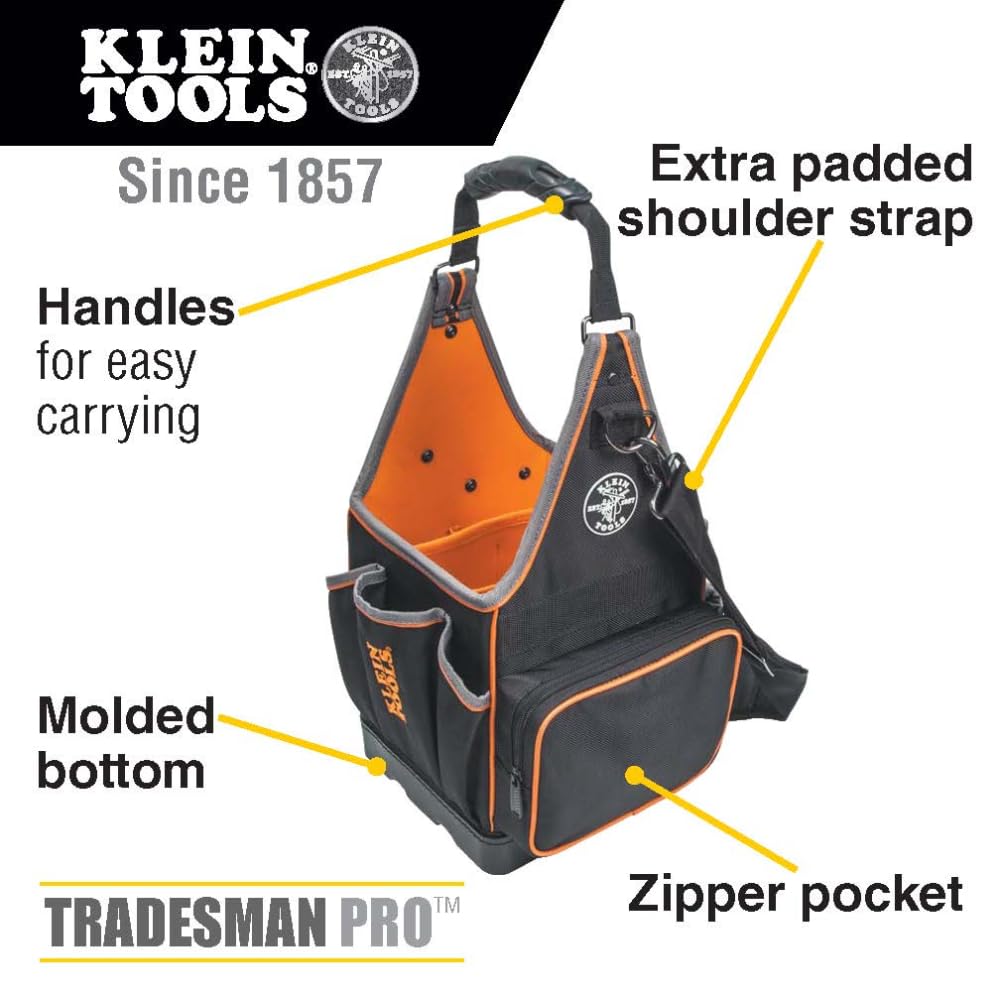 Foto 4 pulgar | Bolsa Para Herramientas Klein Tools Tradesman Pro Tote, 20 Bolsillos, 8 Pulgadas - Venta Internacional.