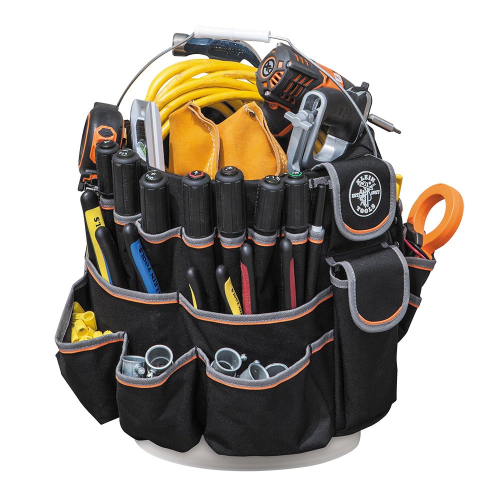 Foto 2 | Bolsa Tipo Bombonera Klein Tools 55448 Para Balde De 19 Litros Con 45 Bolsillos - Venta Internacional.