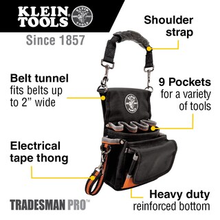 Foto 2 | Bolsa Para Herramientas Klein Tools Tradesman Pro™ De 9 Bolsillos - Venta Internacional.