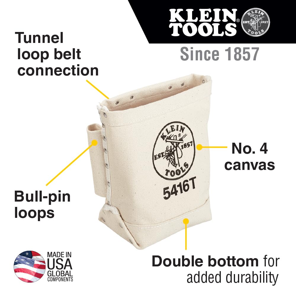 Foto 3 pulgar | Bolsa Para Herramientas Klein Tools 5416t, Bolsa De Lona Para Alfileres Y Tornillos - Venta Internacional.