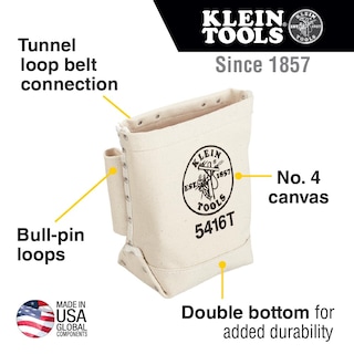 Foto 2 | Bolsa Para Herramientas Klein Tools 5416t, Bolsa De Lona Para Alfileres Y Tornillos - Venta Internacional.