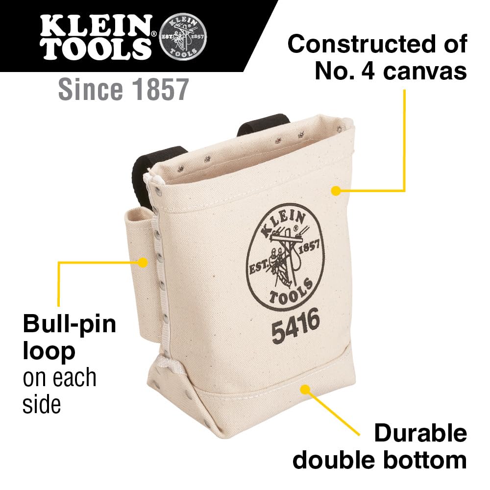 Foto 3 pulgar | Bolsa De Herramientas Klein Tools 5416 Para Almacenamiento De Pernos Con Trabillas En Forma De Toro - Venta Internacio