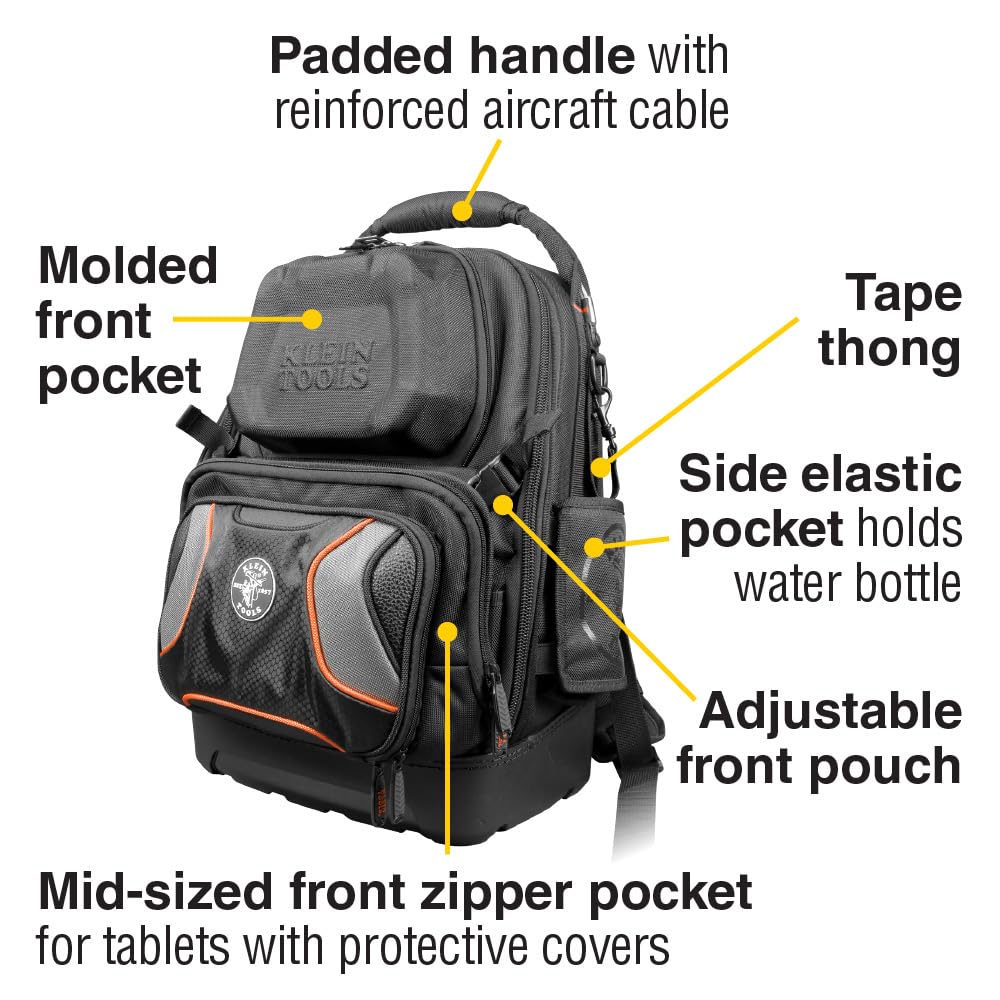 Foto 4 pulgar | Mochila Para Herramientas Klein Tools 55485 Con 48 Bolsillos - Venta Internacional.