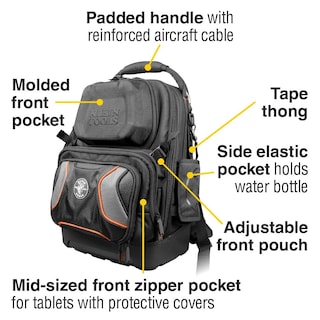 Foto 3 | Mochila Para Herramientas Klein Tools 55485 Con 48 Bolsillos - Venta Internacional.