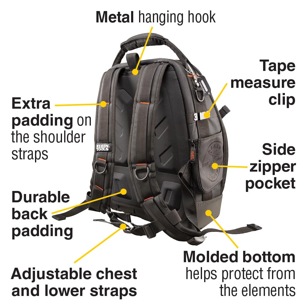 Foto 5 pulgar | Mochila Para Herramientas Klein Tools 55485 Con 48 Bolsillos - Venta Internacional.