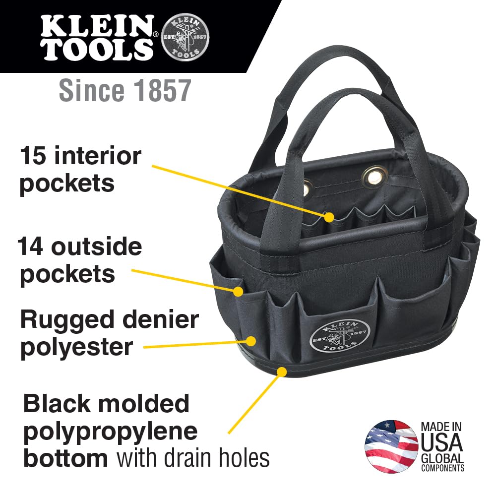 Foto 2 | Cubeta Para Herramientas Klein Tools 5144bhb14os, Cuerpo Duro, Ovalada - Venta Internacional.