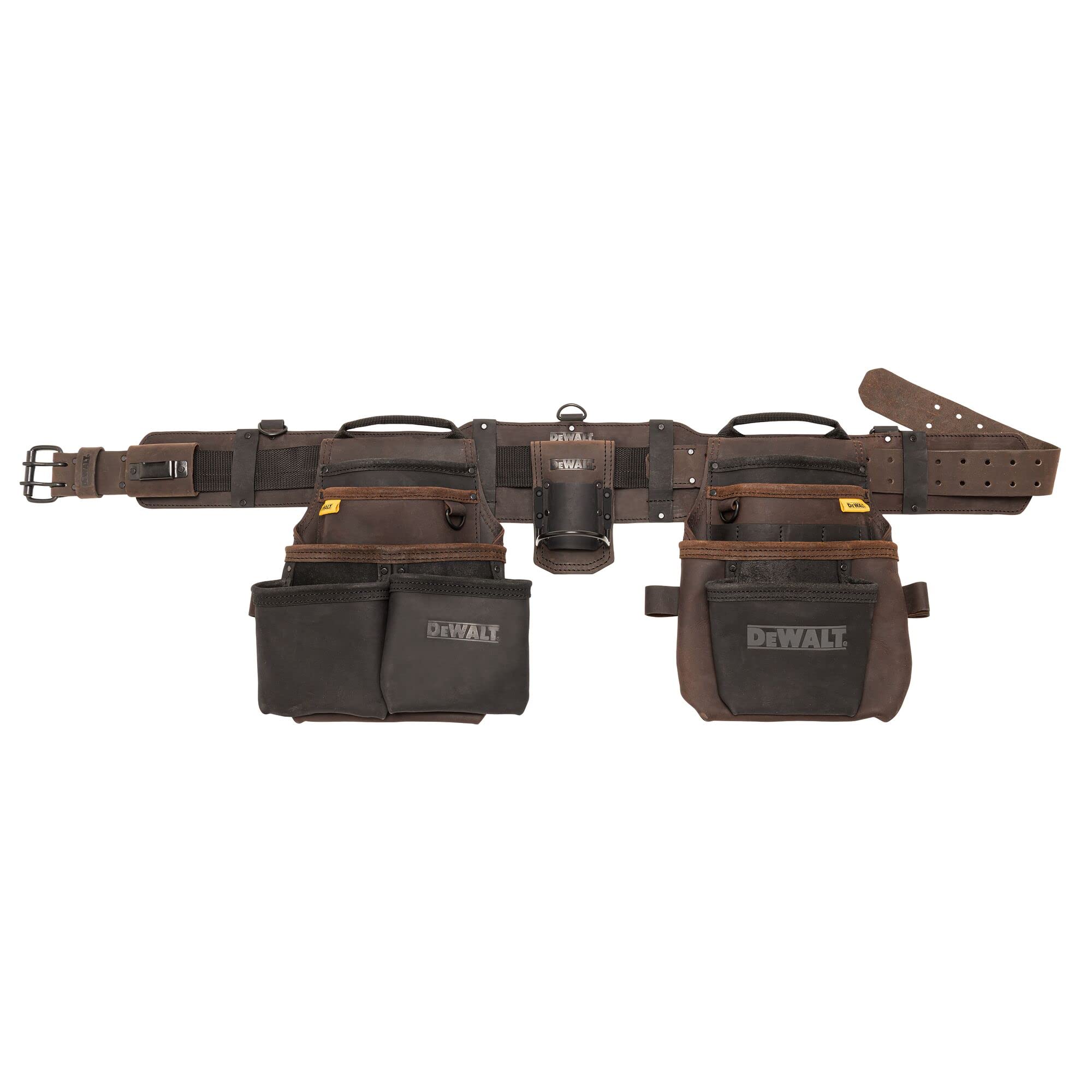 Plataforma De Herramientas Dewalt De Piel Con 18 Bolsillos Y Clip De Cinta - Venta Internacional.