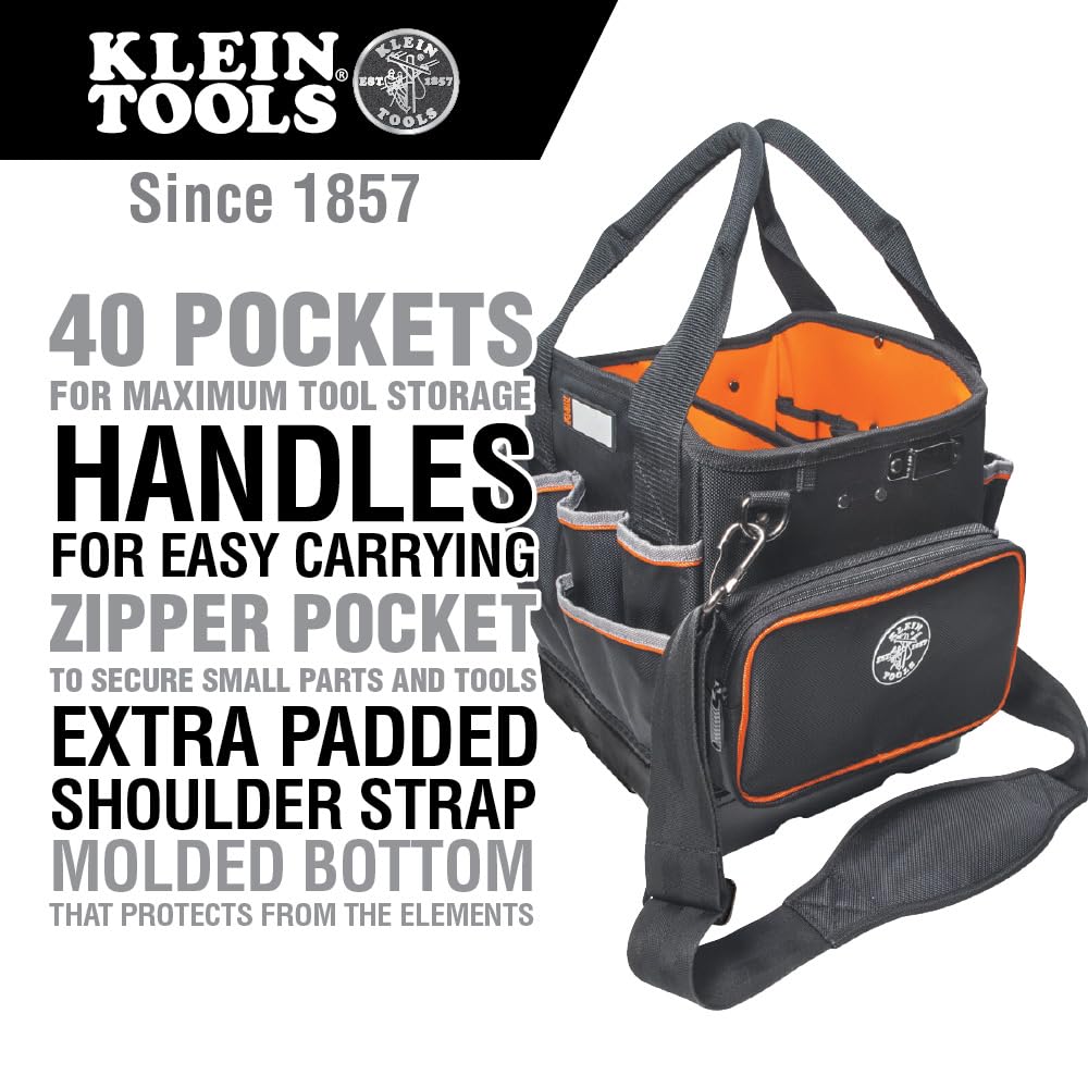 Foto 2 | Bolsa Para Herramientas Klein Tools 5541610-14 Con 40 Bolsillos Y Correa - Venta Internacional.