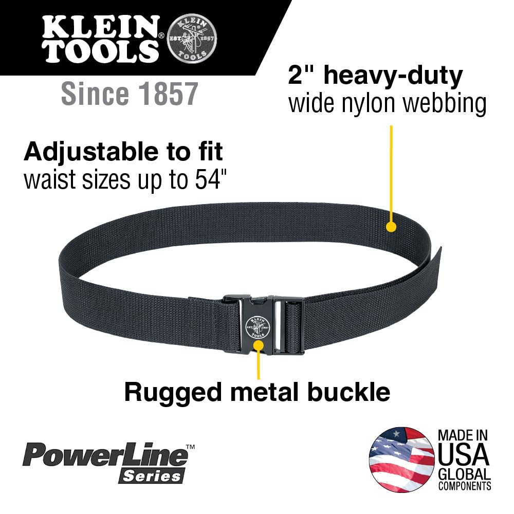 Foto 3 pulgar | Cinturón De Trabajo Klein Tools Powerline Web 5705 Para Cintura 132,1 Cm - Venta Internacional.