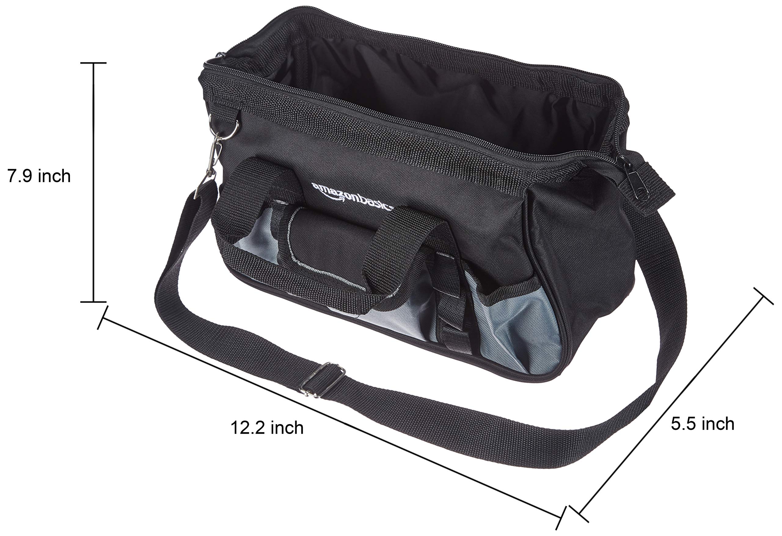 Foto 5 pulgar | Bolsa De Herramientas Amazon Basics, Base Duradera Y Resistente Al Desgaste De 12 Pulgadas - Venta Internacional.