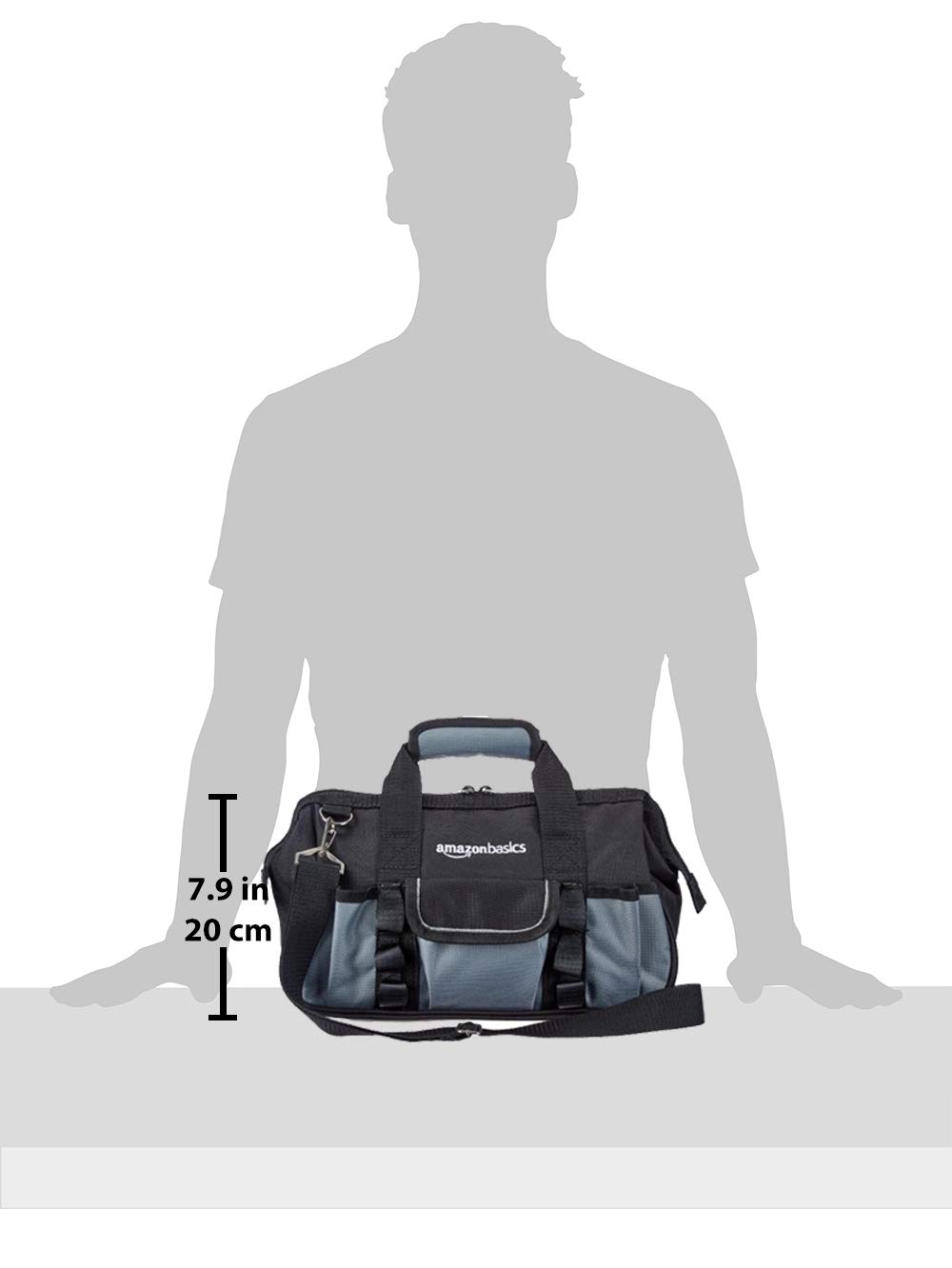 Foto 6 | Bolsa De Herramientas Amazon Basics, Base Duradera Y Resistente Al Desgaste De 12 Pulgadas - Venta Internacional.