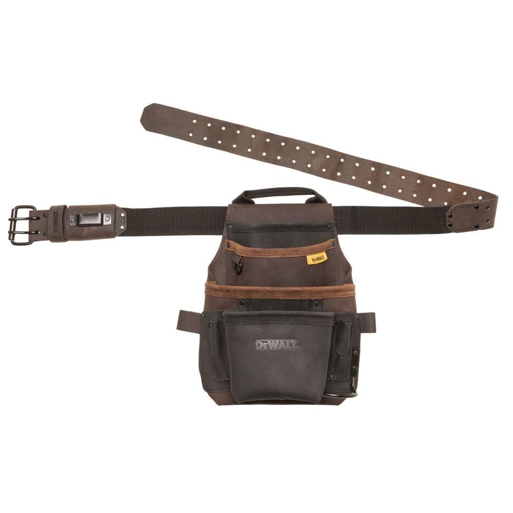 Foto 2 pulgar | Funda De Piel Dewalt Con Cinturón Para Herramientas - Venta Internacional.