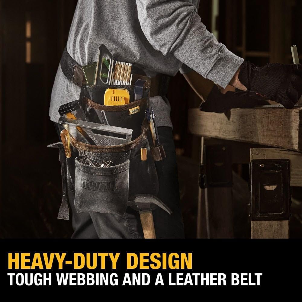 Foto 3 pulgar | Funda De Piel Dewalt Con Cinturón Para Herramientas - Venta Internacional.