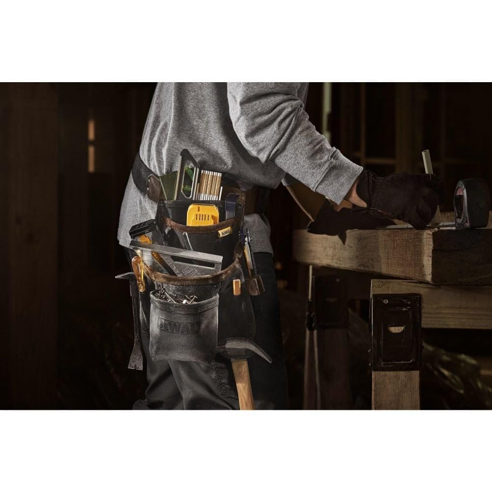 Foto 4 pulgar | Funda De Piel Dewalt Con Cinturón Para Herramientas - Venta Internacional.