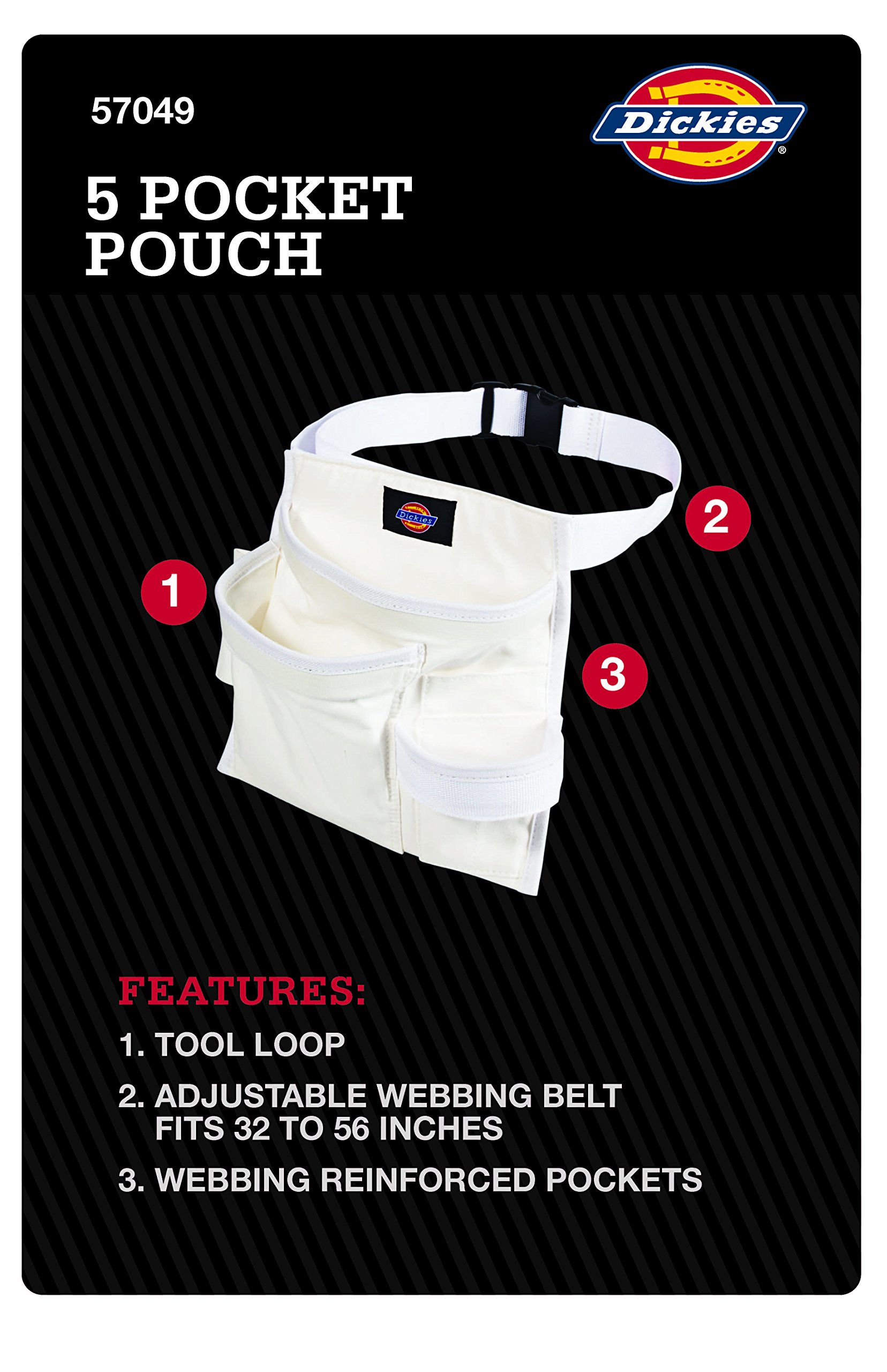 Foto 6 pulgar | Funda Para Cinturón De Herramientas O Delantal De Trabajo Dickies Con 5 Bolsillos Para Pintores - Venta Internacional.