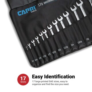 Foto 4 | Funda Enrollable Capri Tools Sae Con 17 Bolsillos, Color Negro - Venta Internacional.