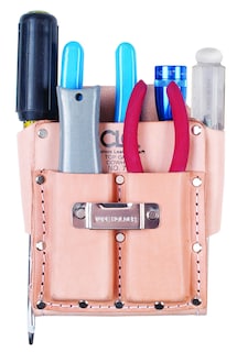 Foto 5 | Funda Para Herramientas Custom Leathercraft 700 Heavy Duty Con 5 Bolsillos, Color Canela - Venta Internacional.