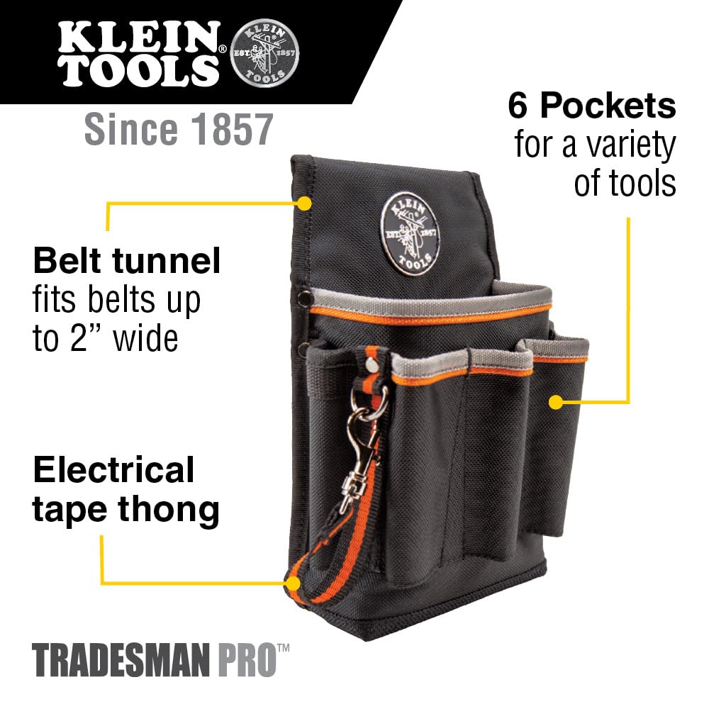 Foto 3 pulgar | Bolsa Para Herramientas Klein Tools Tradesman Pro™ Con 6 Bolsillos - Venta Internacional.