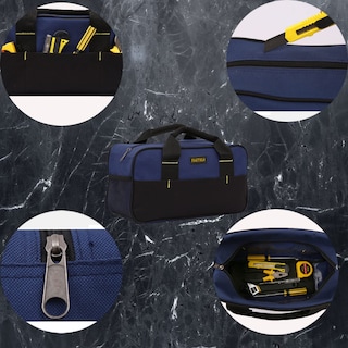 Foto 3 | Bolsa Para Herramientas Fastech, 14 Pulgadas, Boca Ancha, Impermeable, Azul - Venta Internacional.