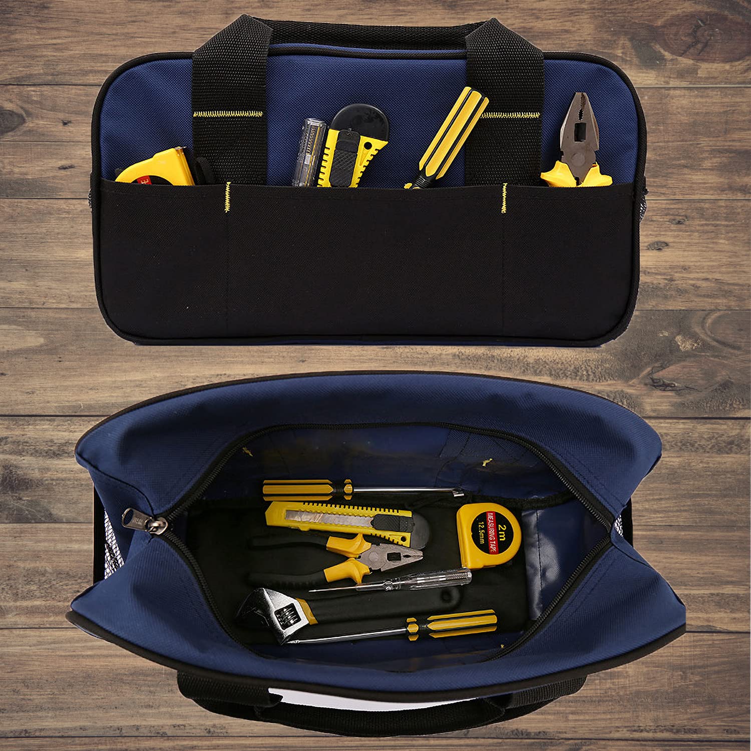Foto 5 | Bolsa Para Herramientas Fastech, 14 Pulgadas, Boca Ancha, Impermeable, Azul - Venta Internacional.